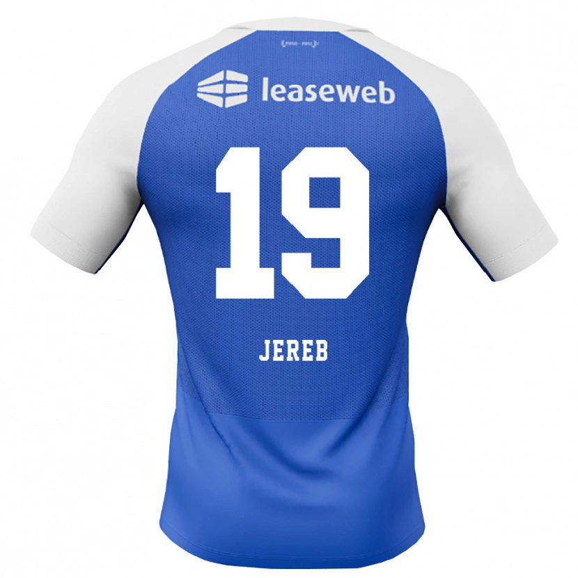 Danxen Heren David Jereb #19 Hemelsblauw Rood Wit Uitshirt Uittenue 2026/27 T-Shirt België