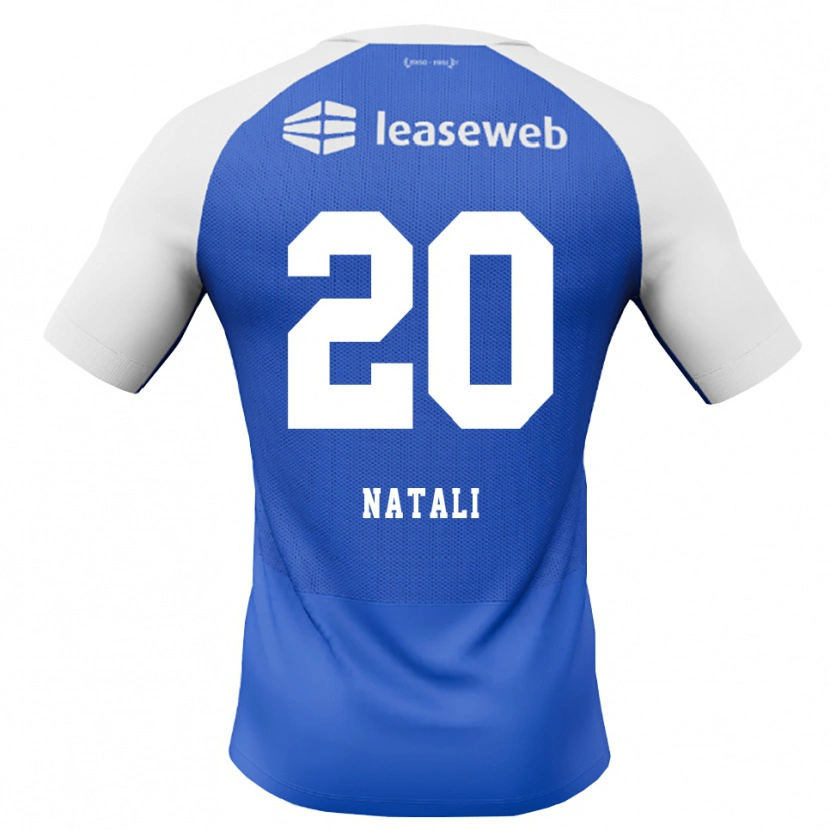 Danxen Heren Andrea Natali #20 Hemelsblauw Rood Wit Uitshirt Uittenue 2026/27 T-Shirt België