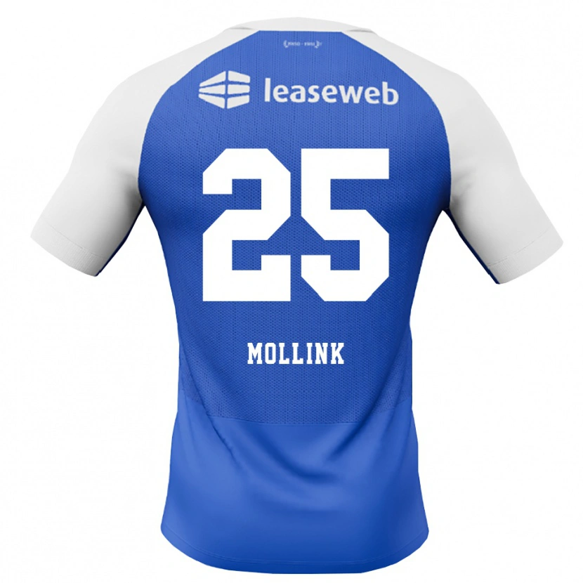 Danxen Heren Yaël Mollink #25 Hemelsblauw Rood Wit Uitshirt Uittenue 2026/27 T-Shirt België