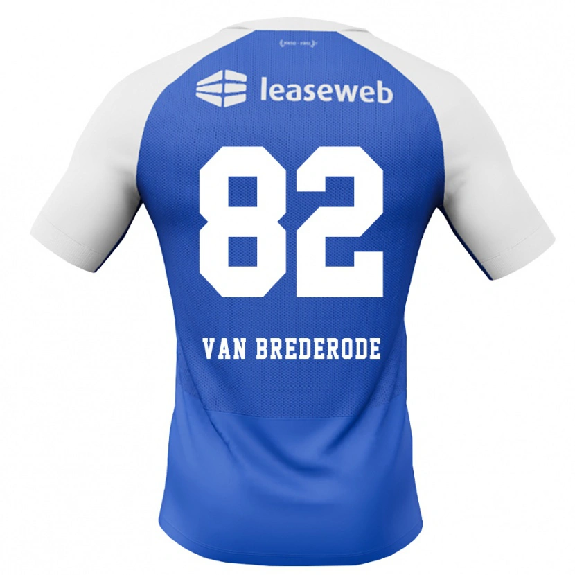 Danxen Heren Myron Van Brederode #82 Hemelsblauw Rood Wit Uitshirt Uittenue 2026/27 T-Shirt België