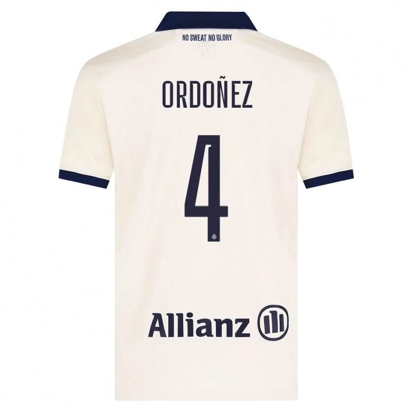 Danxen Heren Joel Ordóñez #4 Beige Zwart Uitshirt Uittenue 2026/27 T-Shirt België