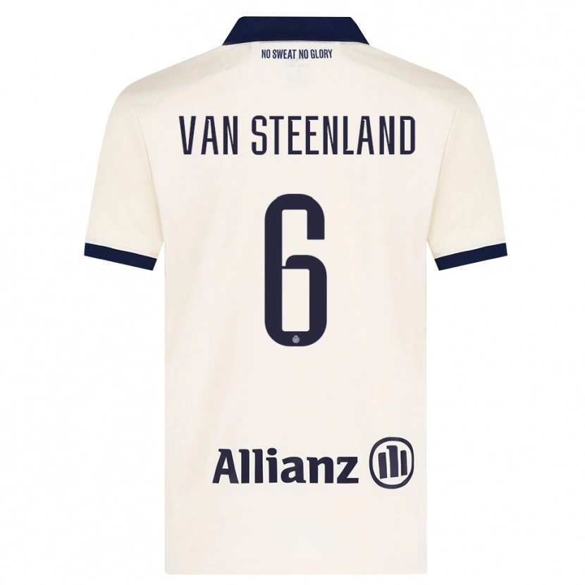 Danxen Heren Gilles Van Steenland #6 Beige Zwart Uitshirt Uittenue 2026/27 T-Shirt België