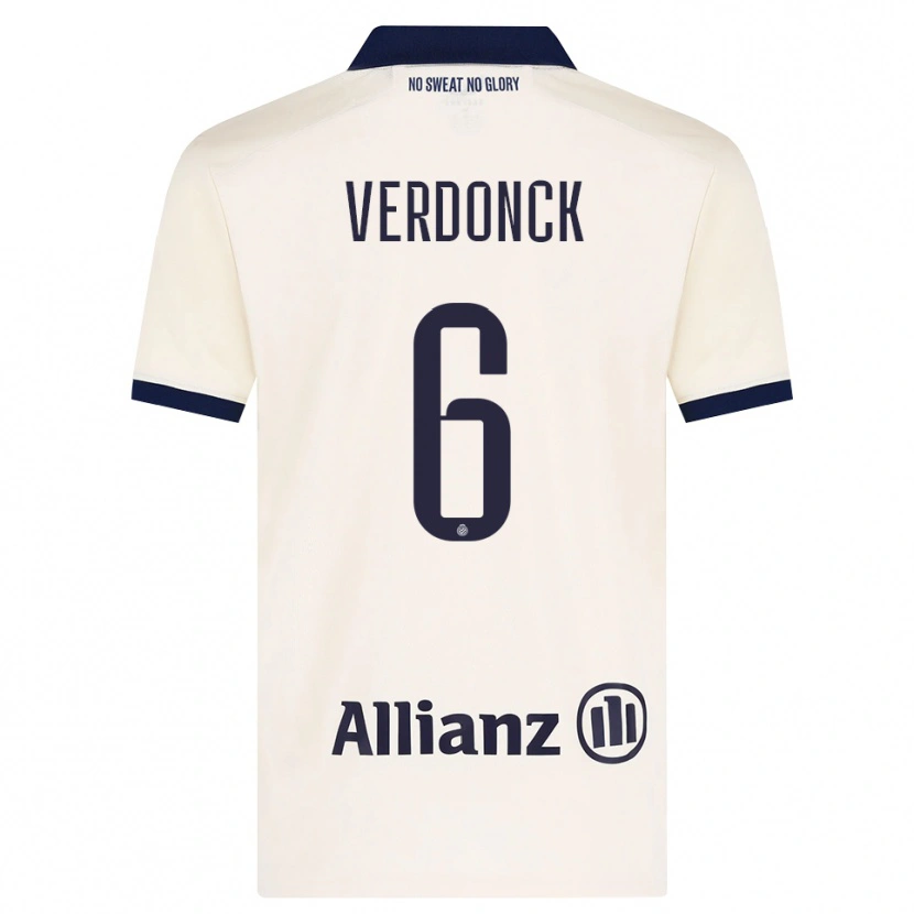 Danxen Heren Saar Verdonck #6 Beige Zwart Uitshirt Uittenue 2026/27 T-Shirt België