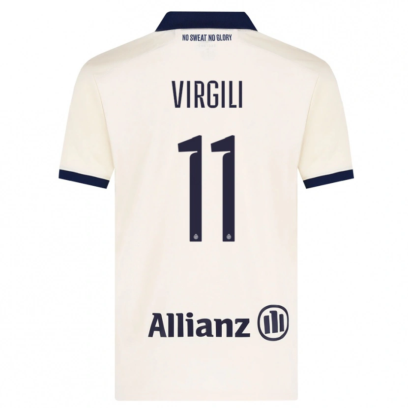 Danxen Heren Jan Virgili #11 Beige Zwart Uitshirt Uittenue 2026/27 T-Shirt België