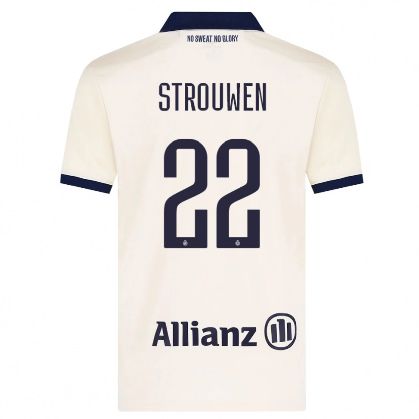 Danxen Heren Léni Strouwen #22 Beige Zwart Uitshirt Uittenue 2026/27 T-Shirt België