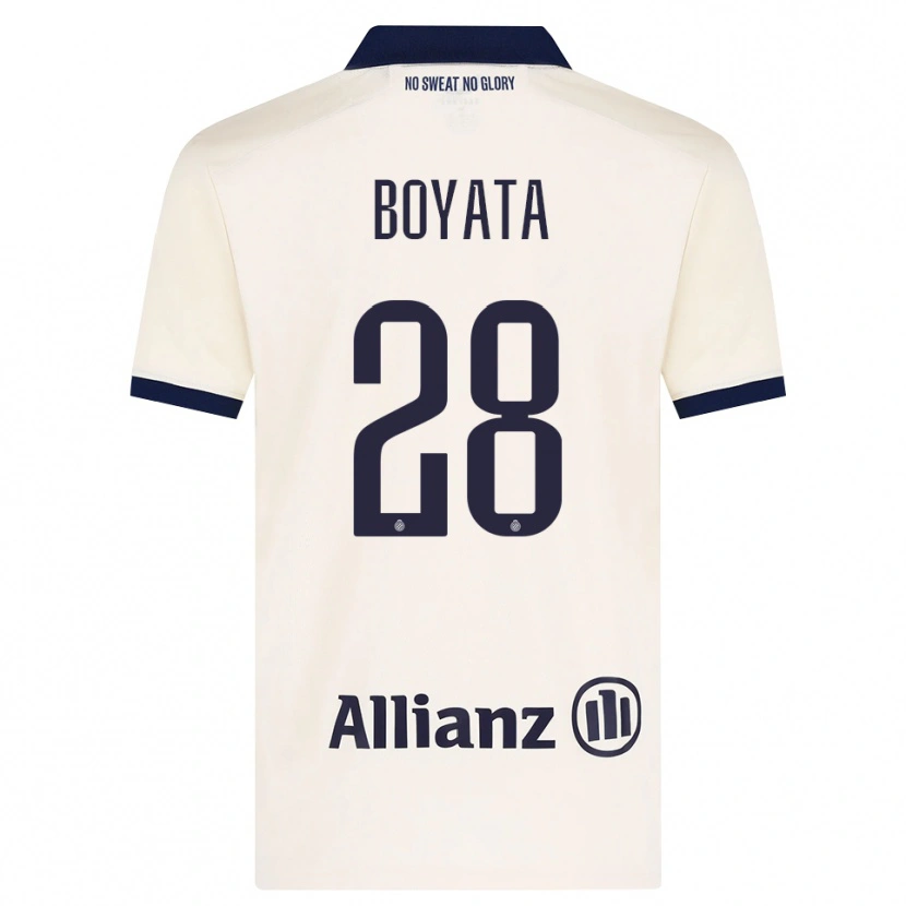 Danxen Heren Dedryck Boyata #28 Beige Zwart Uitshirt Uittenue 2026/27 T-Shirt België