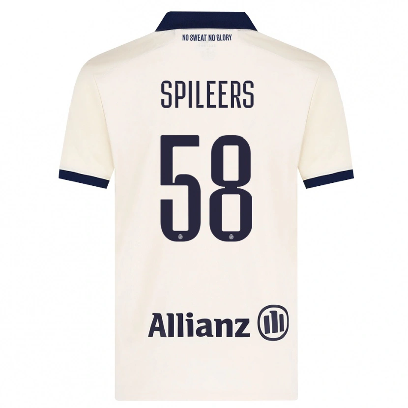 Danxen Heren Jorne Spileers #58 Beige Zwart Uitshirt Uittenue 2026/27 T-Shirt België
