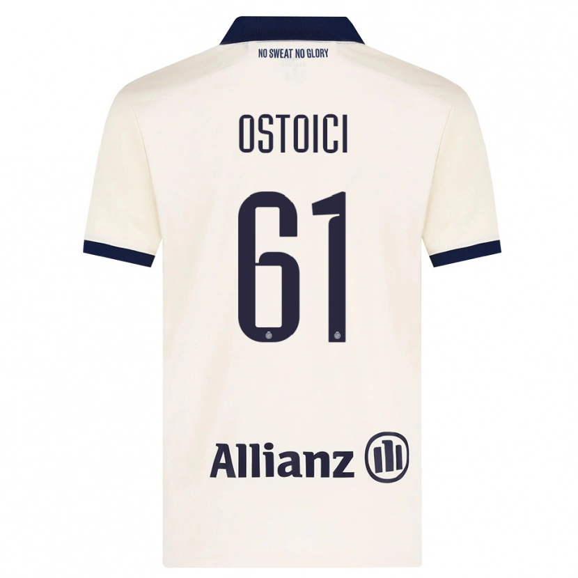 Danxen Heren Stefan Ostoici #61 Beige Zwart Uitshirt Uittenue 2026/27 T-Shirt België