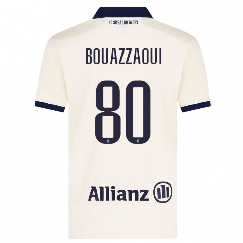 Danxen Heren Ilyas Bouazzaoui #80 Beige Zwart Uitshirt Uittenue 2026/27 T-Shirt België