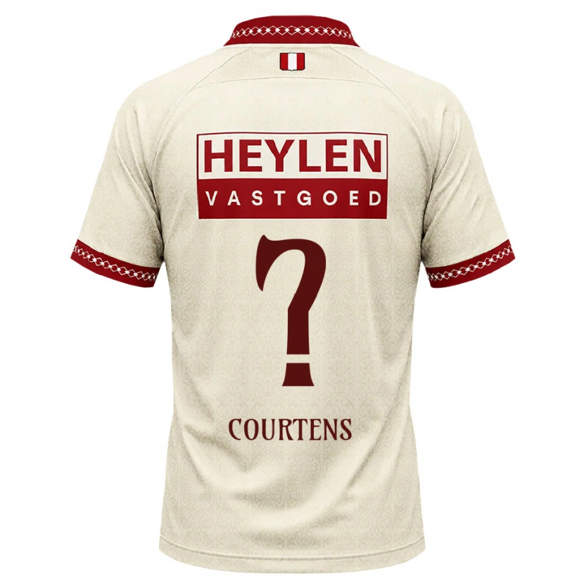 Danxen Heren Nolhan Courtens #0 Beige Rood Uitshirt Uittenue 2026/27 T-Shirt België