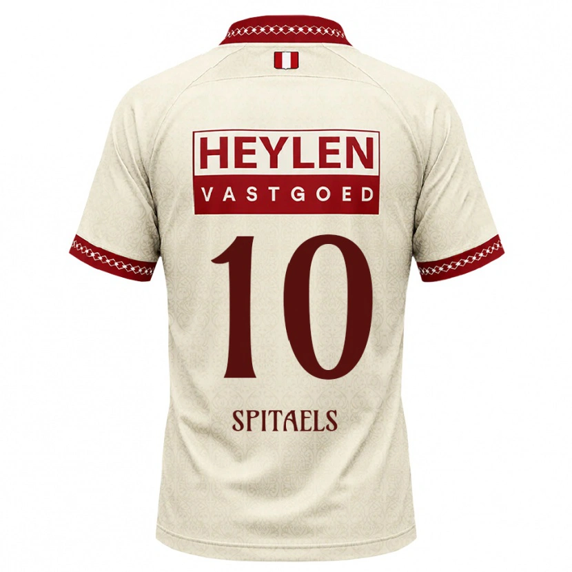Danxen Heren Nathan Spitaels #10 Beige Rood Uitshirt Uittenue 2026/27 T-Shirt België