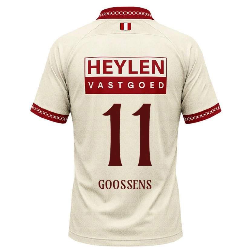 Danxen Heren Mattias Goossens #11 Beige Rood Uitshirt Uittenue 2026/27 T-Shirt België