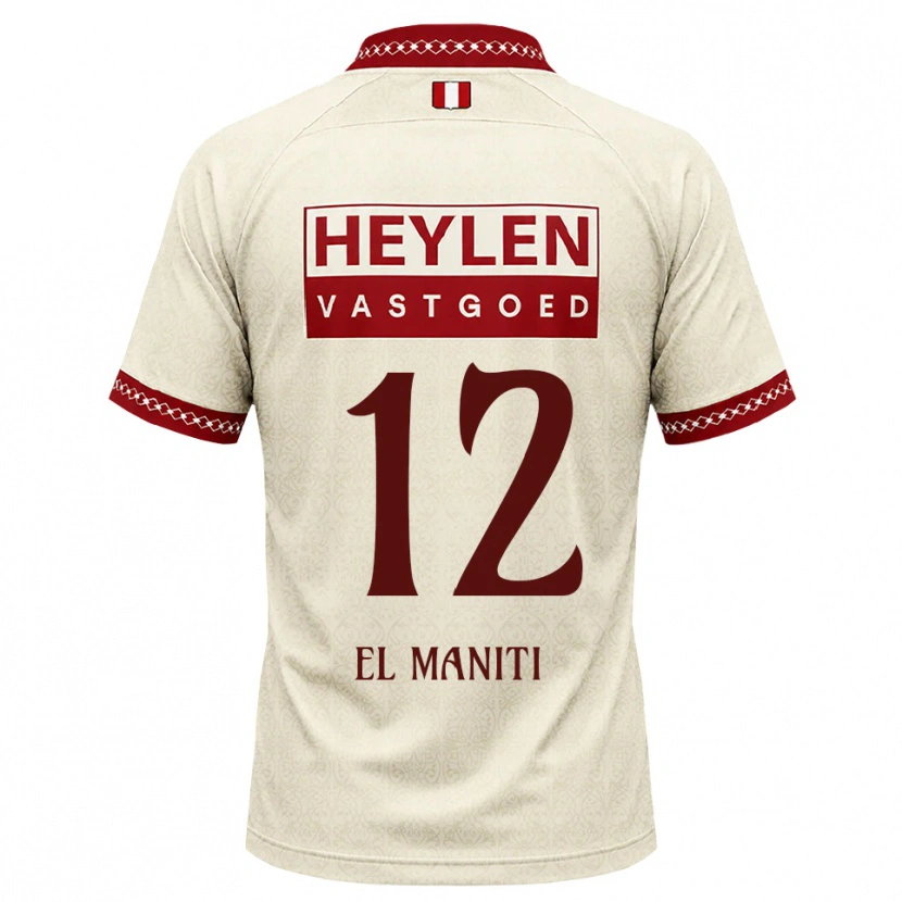 Danxen Heren Naoufal El Maniti #12 Beige Rood Uitshirt Uittenue 2026/27 T-Shirt België
