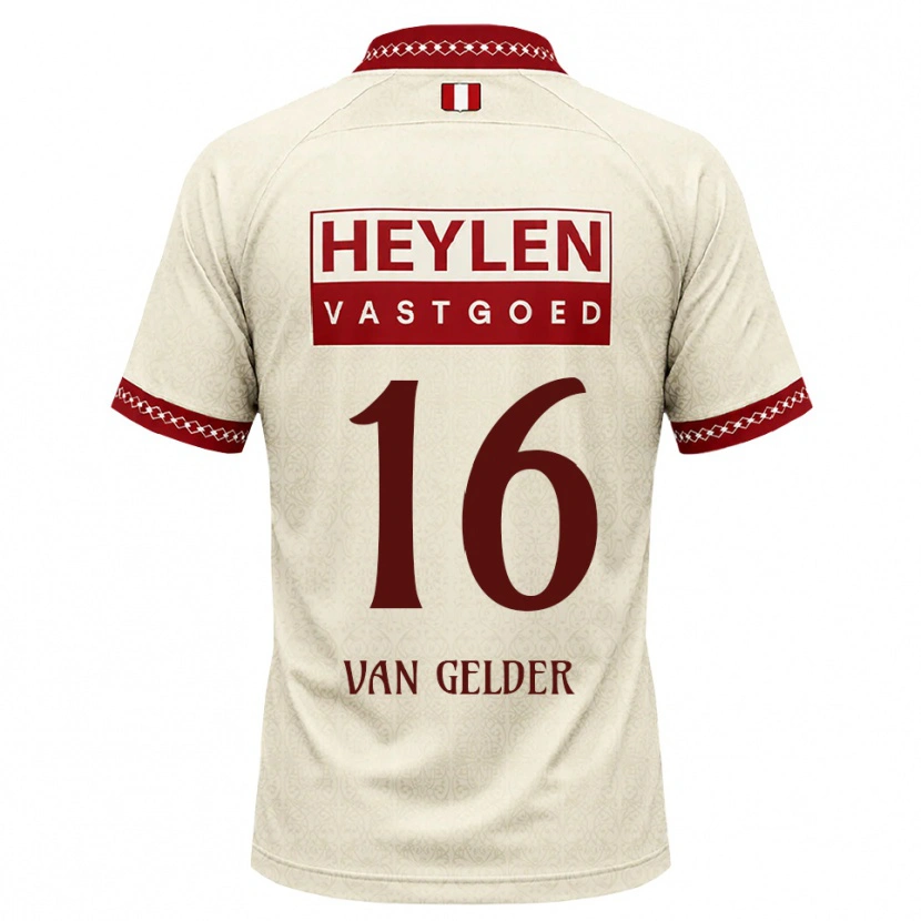 Danxen Heren Louie Van Gelder #16 Beige Rood Uitshirt Uittenue 2026/27 T-Shirt België