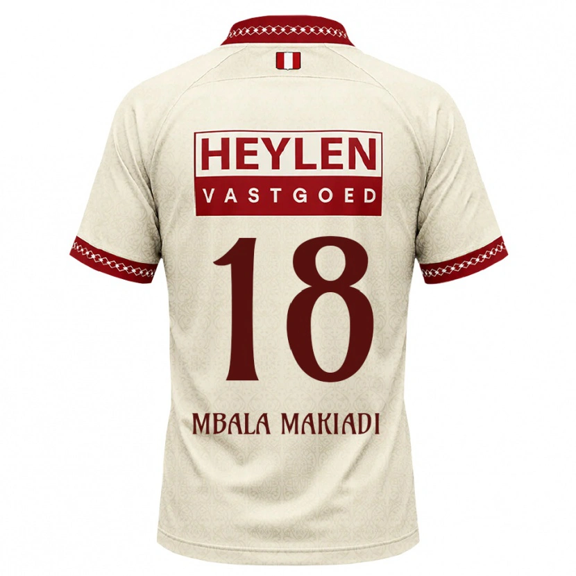 Danxen Heren Ravi Mbala #18 Beige Rood Uitshirt Uittenue 2026/27 T-Shirt België