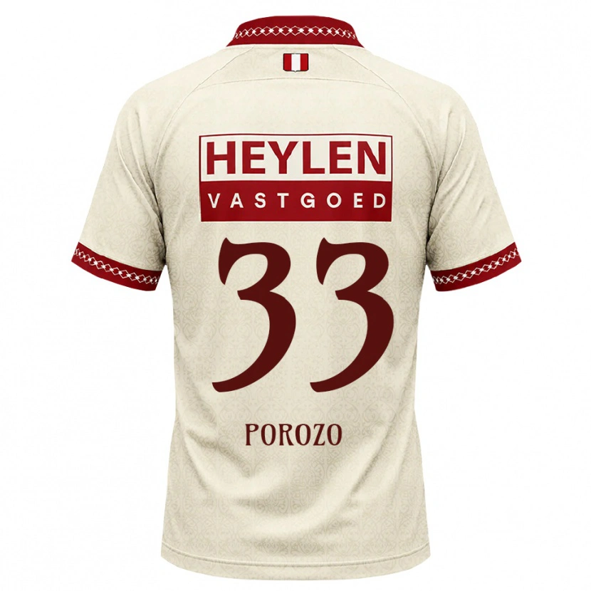 Danxen Heren Snayder Porozo #33 Beige Rood Uitshirt Uittenue 2026/27 T-Shirt België
