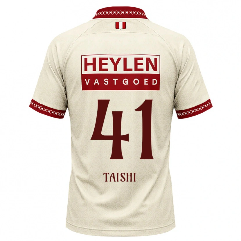 Danxen Heren Taishi Brandon Nozawa #41 Beige Rood Uitshirt Uittenue 2026/27 T-Shirt België