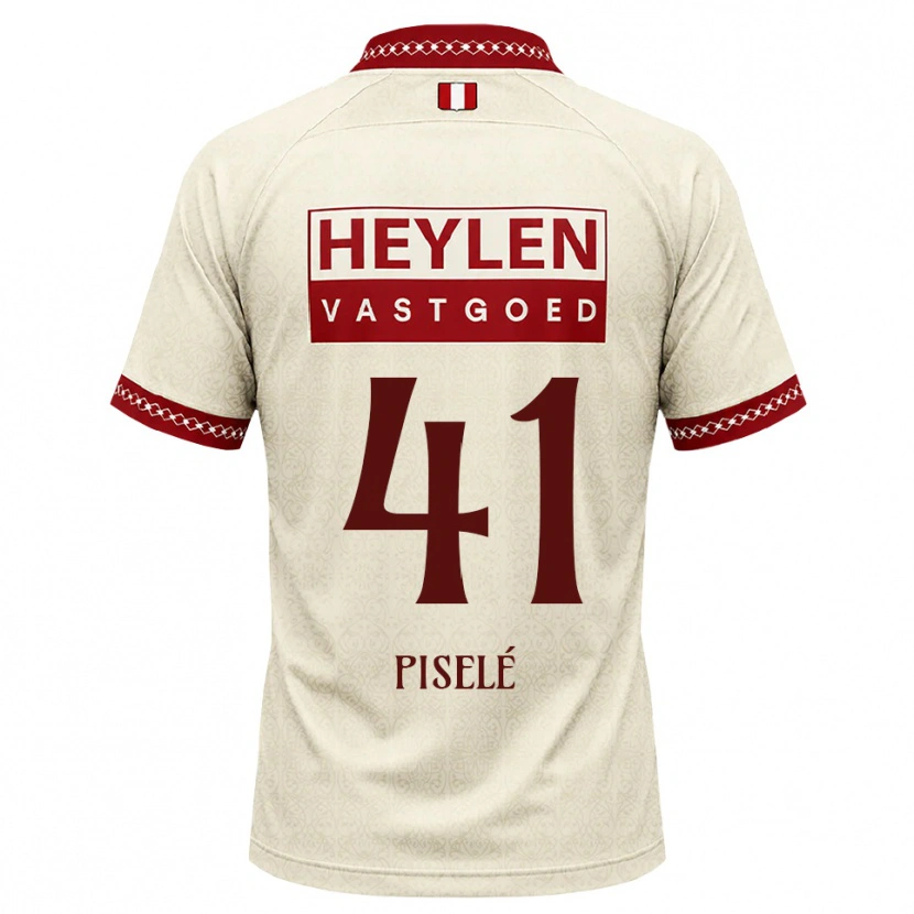 Danxen Heren Lowie Piselé #41 Beige Rood Uitshirt Uittenue 2026/27 T-Shirt België