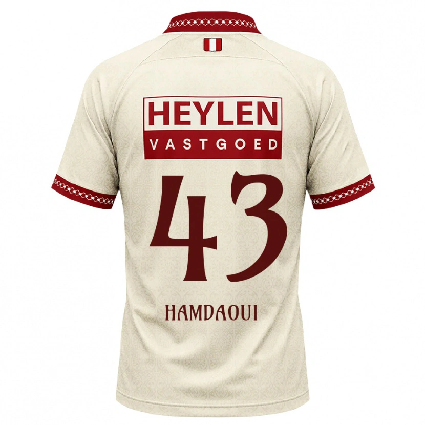 Danxen Heren Youssef Hamdaoui #43 Beige Rood Uitshirt Uittenue 2026/27 T-Shirt België