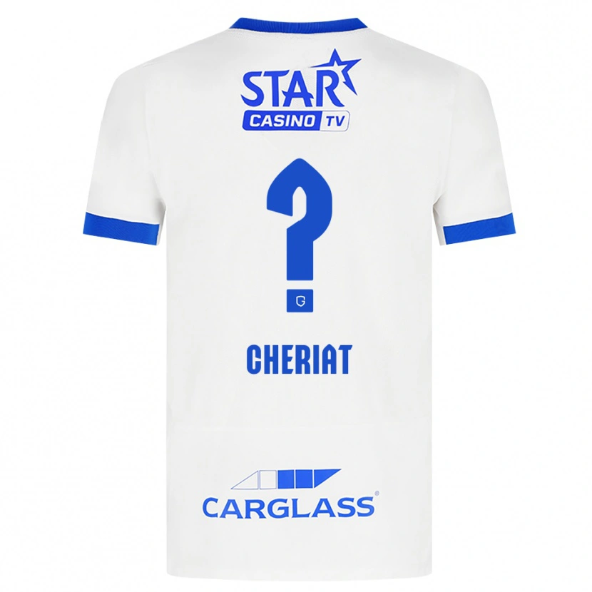 Danxen Heren Rayan Cheriat #0 Wit Blauw Uitshirt Uittenue 2026/27 T-Shirt België