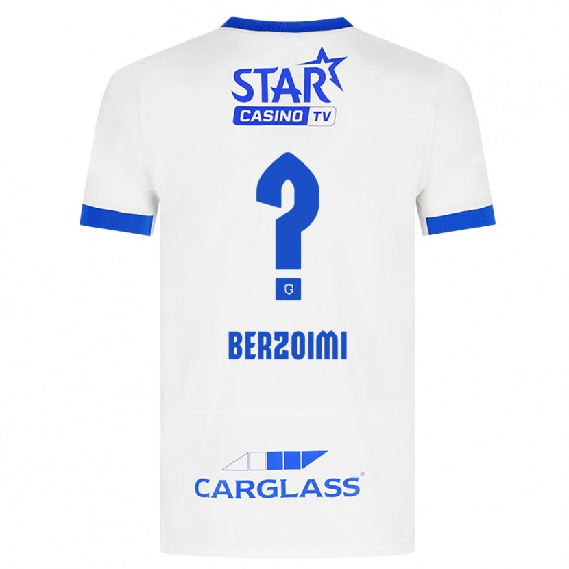 Danxen Heren Mohamed Berzoimi #0 Wit Blauw Uitshirt Uittenue 2026/27 T-Shirt België