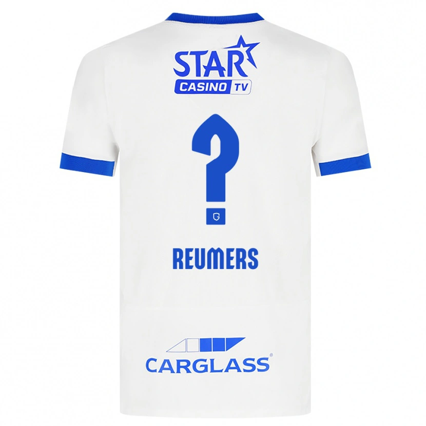 Danxen Heren Alexander Reumers #0 Wit Blauw Uitshirt Uittenue 2026/27 T-Shirt België