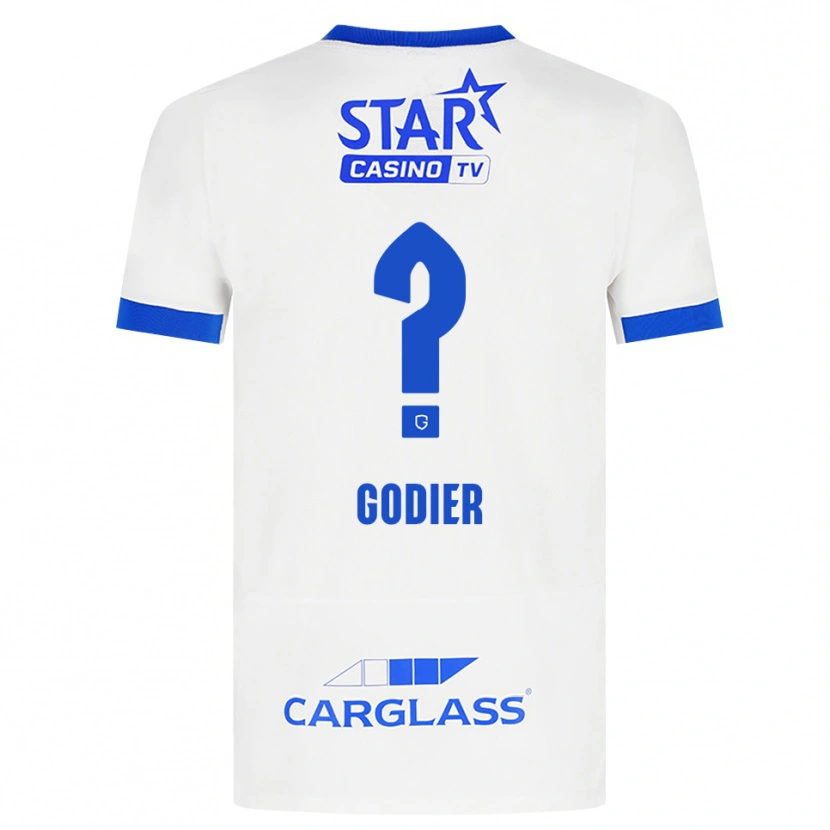 Danxen Heren Chelsea Godier #0 Wit Blauw Uitshirt Uittenue 2026/27 T-Shirt België
