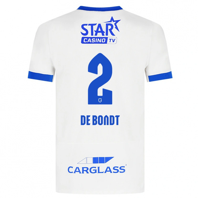 Danxen Heren Marith De Bondt #2 Wit Blauw Uitshirt Uittenue 2026/27 T-Shirt België