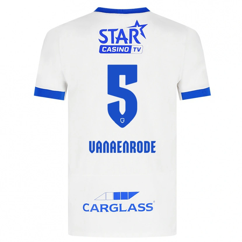Danxen Heren Gwyneth Vanaenrode #5 Wit Blauw Uitshirt Uittenue 2026/27 T-Shirt België