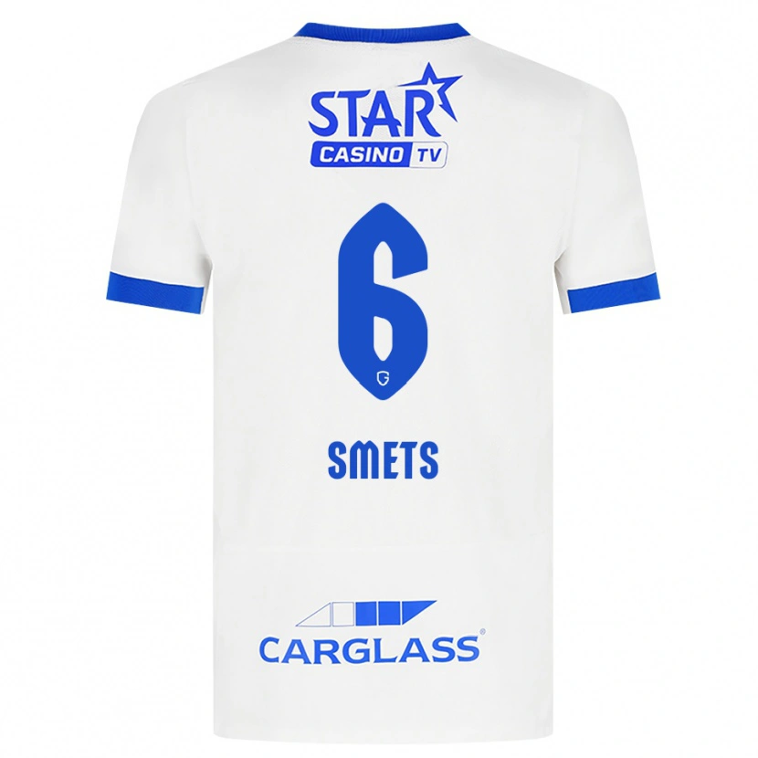 Danxen Heren Matte Smets #6 Wit Blauw Uitshirt Uittenue 2026/27 T-Shirt België
