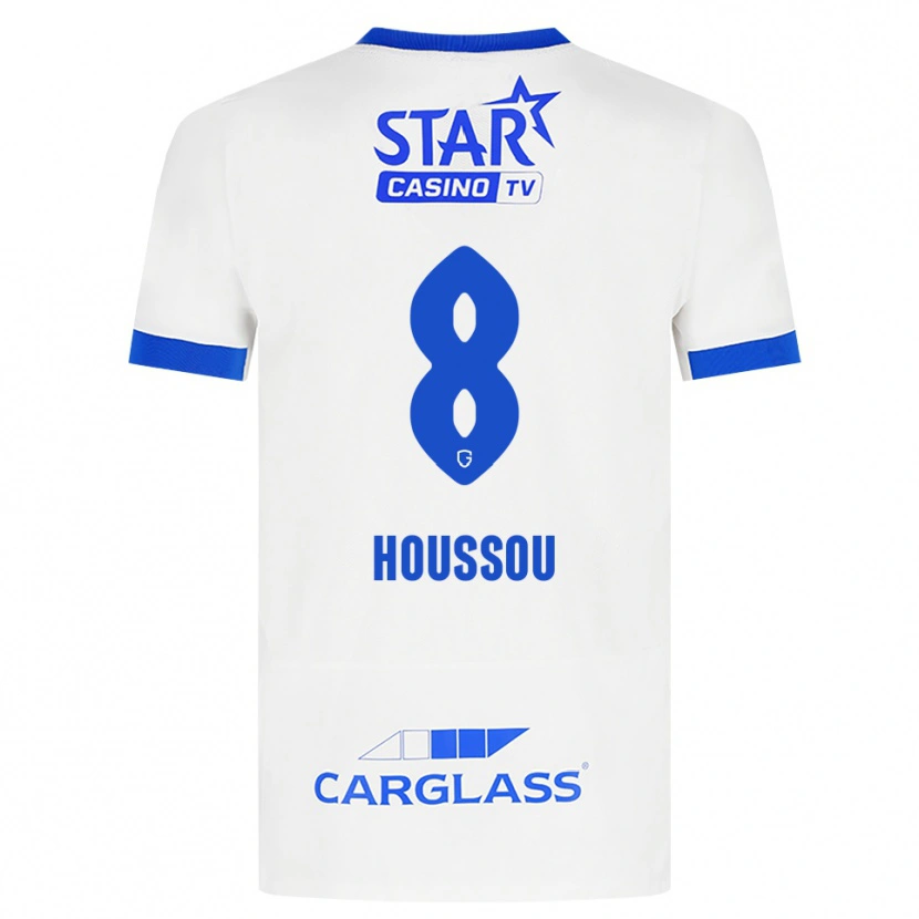 Danxen Heren Josué Houssou #8 Wit Blauw Uitshirt Uittenue 2026/27 T-Shirt België