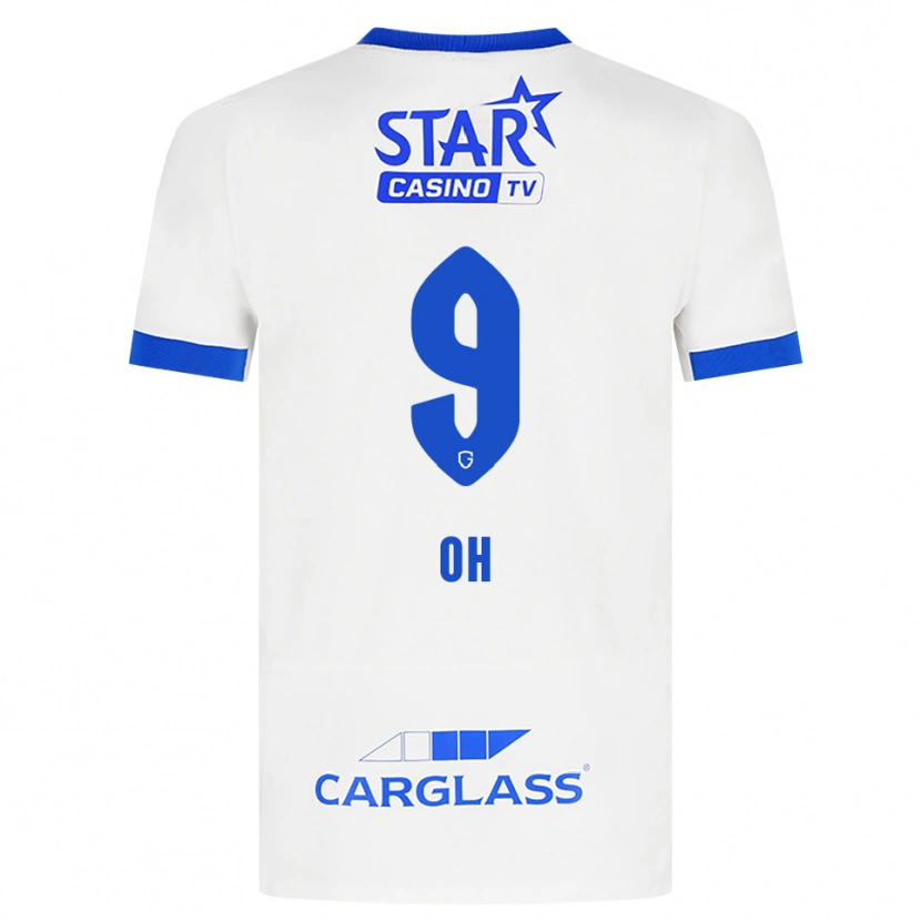 Danxen Heren Hyeon-Gyu Oh #9 Wit Blauw Uitshirt Uittenue 2026/27 T-Shirt België