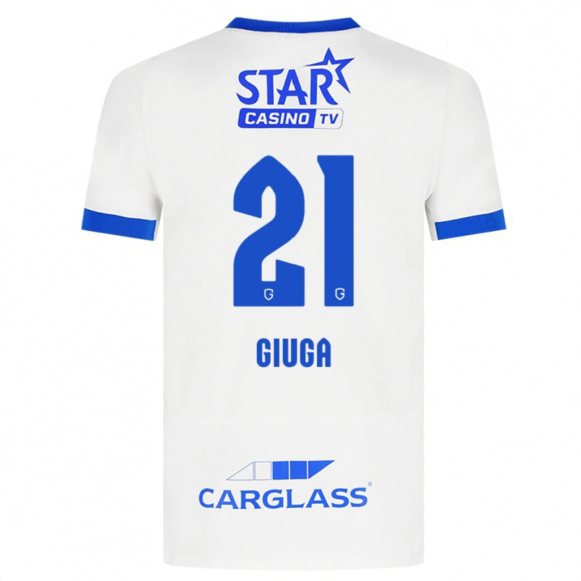 Danxen Heren Anissa Giuga #21 Wit Blauw Uitshirt Uittenue 2026/27 T-Shirt België