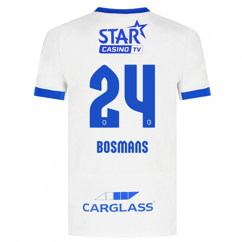 Danxen Heren Pia Bosmans #24 Wit Blauw Uitshirt Uittenue 2026/27 T-Shirt België