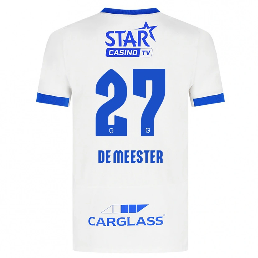Danxen Heren Joyce De Meester #27 Wit Blauw Uitshirt Uittenue 2026/27 T-Shirt België