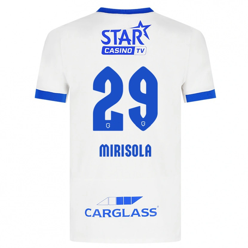 Danxen Heren Robin Mirisola #29 Wit Blauw Uitshirt Uittenue 2026/27 T-Shirt België