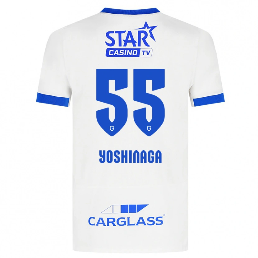 Danxen Heren Yumeki Yoshinaga #55 Wit Blauw Uitshirt Uittenue 2026/27 T-Shirt België