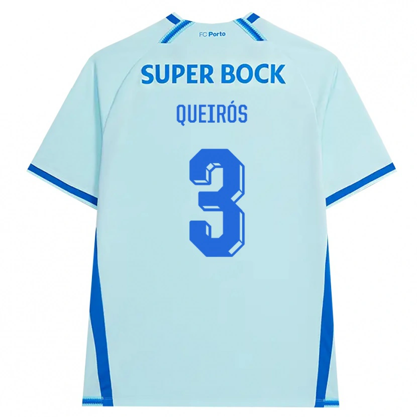 Danxen Heren Mariana Queirós #3 Licht Hemelsblauw Blauw Thuisshirt Derde Tenue 2026/27 T-Shirt België