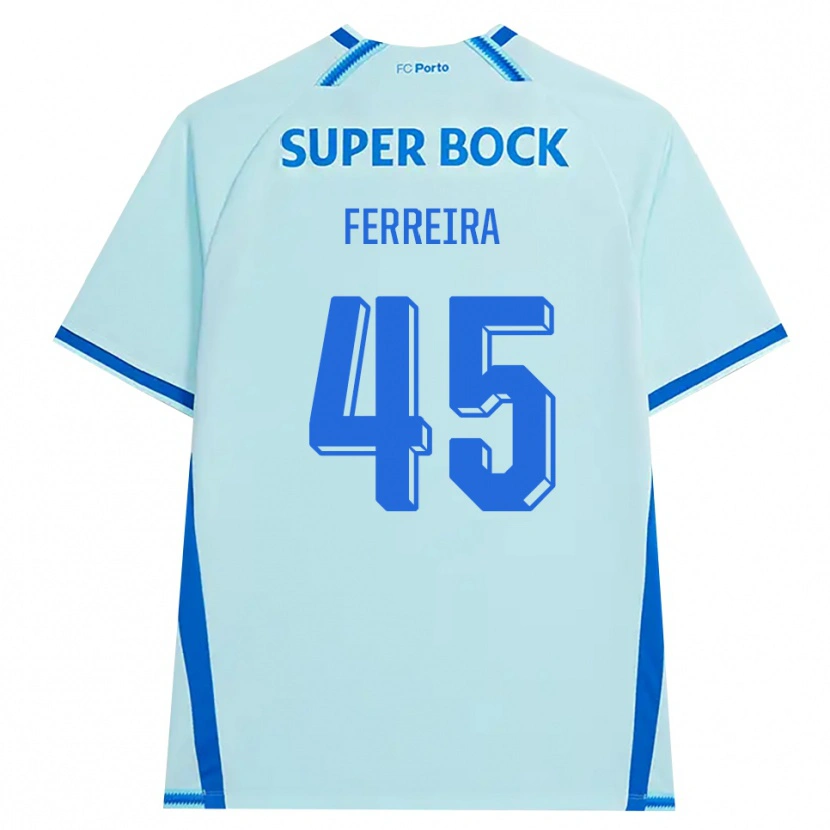 Danxen Heren Tiago Ferreira #45 Licht Hemelsblauw Blauw Thuisshirt Derde Tenue 2026/27 T-Shirt België