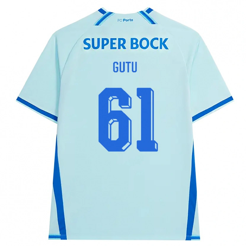 Danxen Heren Denis Gutu #61 Licht Hemelsblauw Blauw Thuisshirt Derde Tenue 2026/27 T-Shirt België