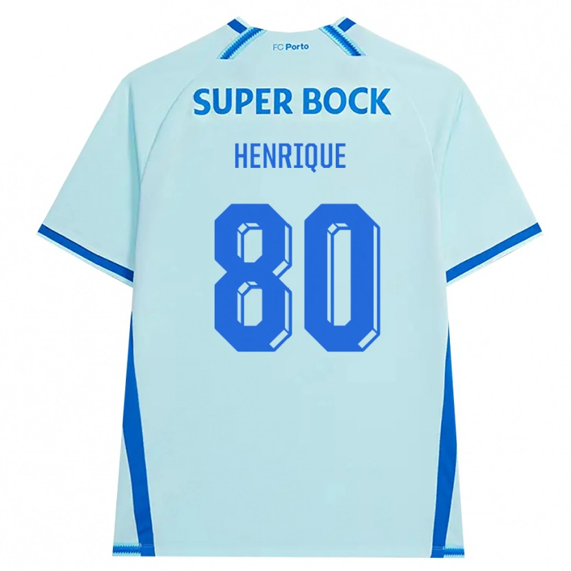 Danxen Heren Kaio Henrique #80 Licht Hemelsblauw Blauw Thuisshirt Derde Tenue 2026/27 T-Shirt België