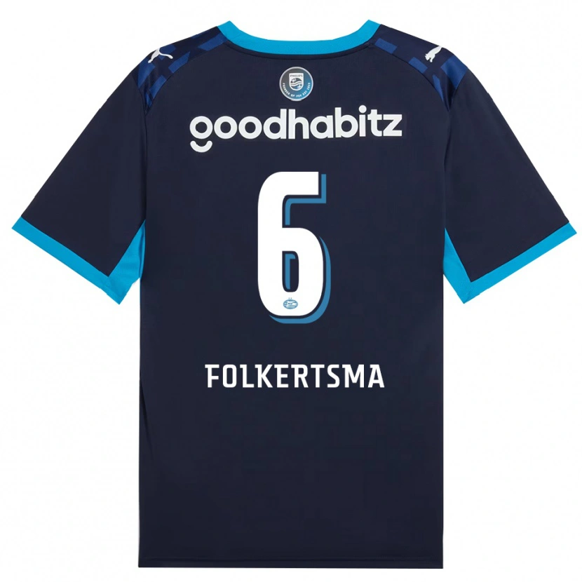 Danxen Heren Sisca Folkertsma #6 Hemelsblauw Koninklijkblauw Thuisshirt Derde Tenue 2026/27 T-Shirt België