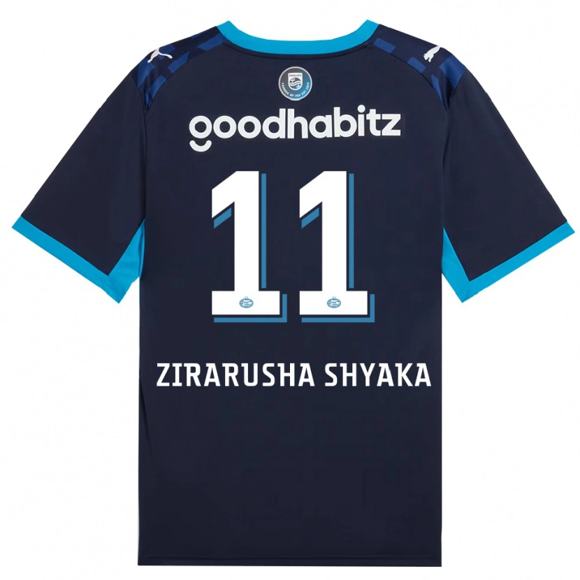 Danxen Heren David Zirarusha Shyaka #11 Hemelsblauw Koninklijkblauw Thuisshirt Derde Tenue 2026/27 T-Shirt België