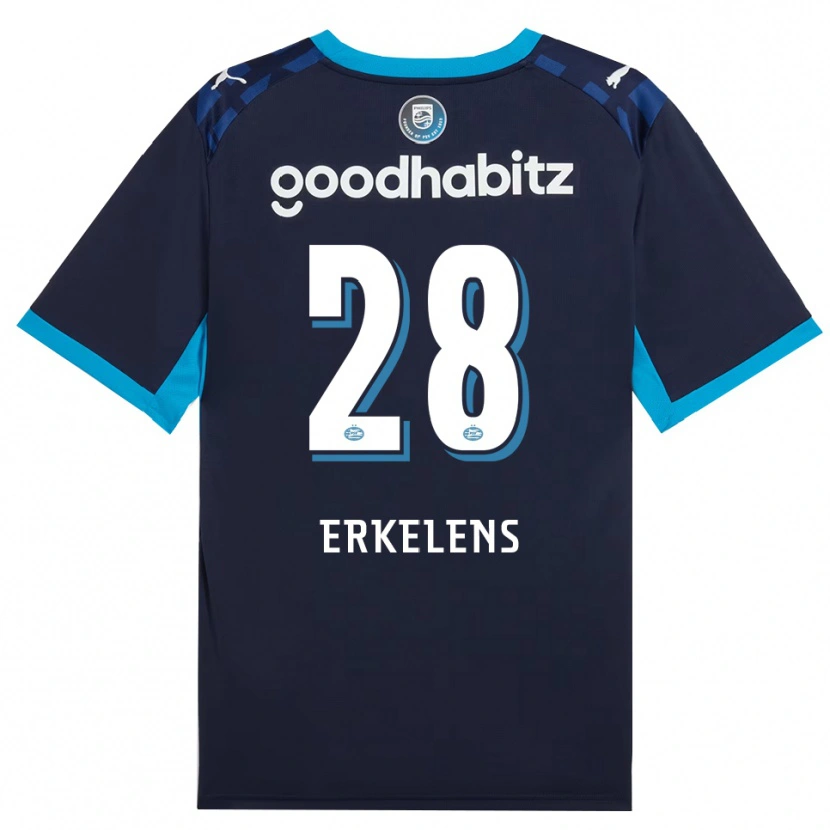 Danxen Heren Kwint Erkelens #28 Hemelsblauw Koninklijkblauw Thuisshirt Derde Tenue 2026/27 T-Shirt België