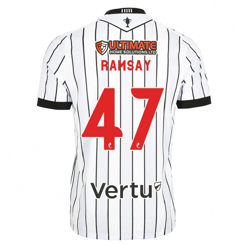 Danxen Heren Calvin Ramsay #47 Wit Zwart Rood Thuisshirt Thuistenue 2026/27 T-Shirt België