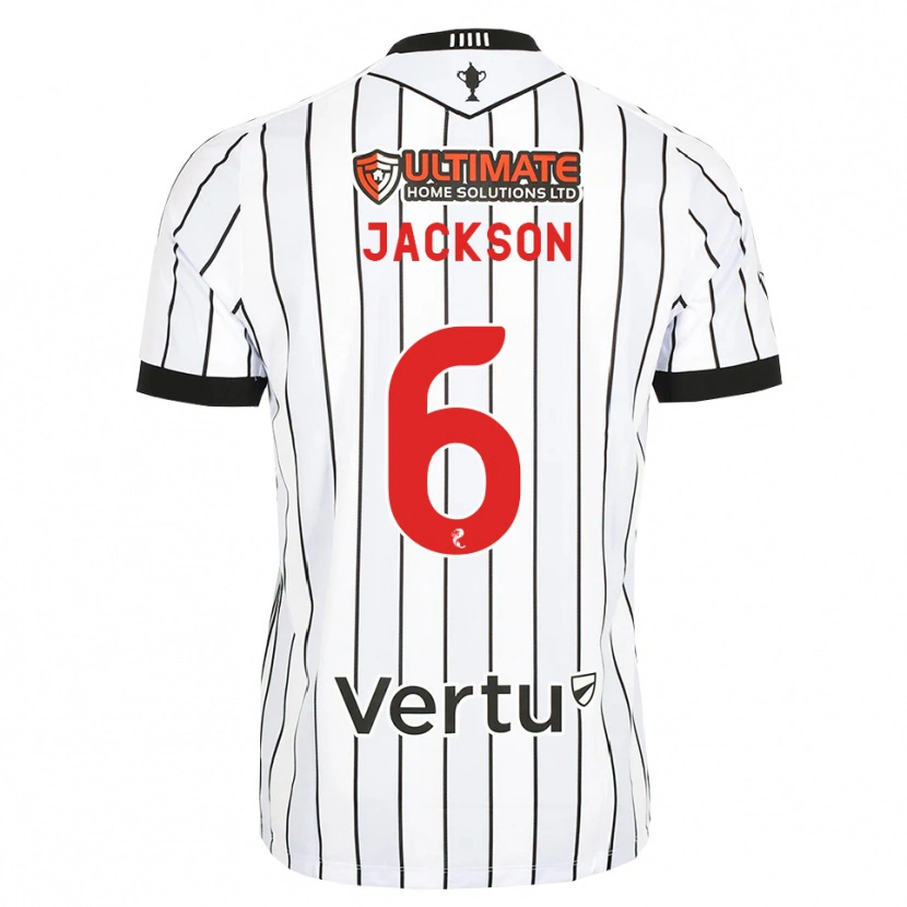 Danxen Heren Louis Jackson #6 Wit Zwart Rood Thuisshirt Thuistenue 2026/27 T-Shirt België