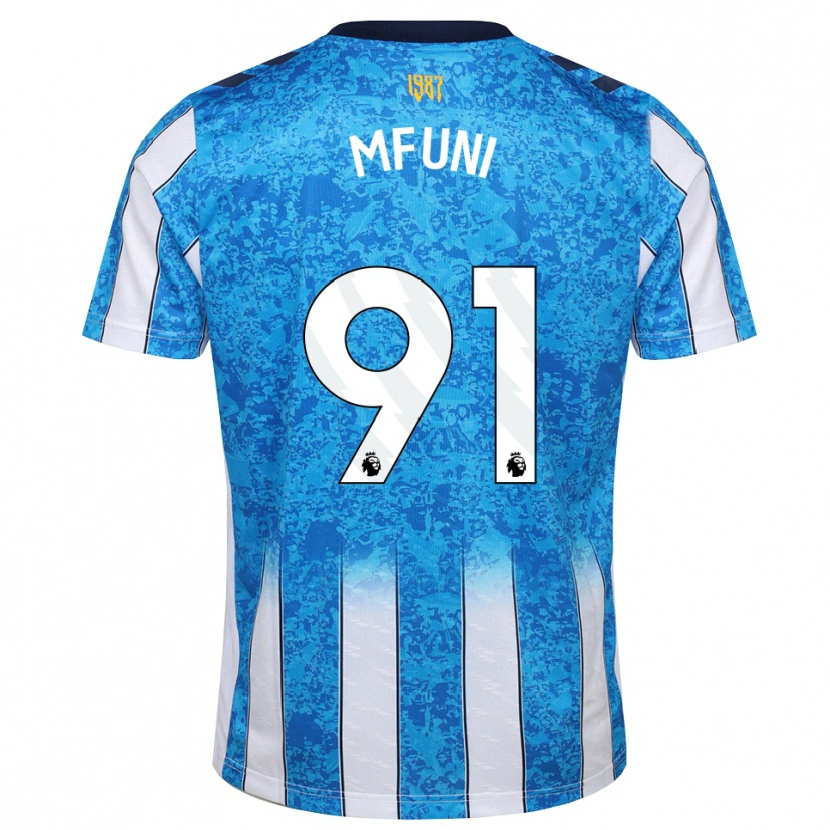 Danxen Heren Stephen Mfuni #91 Wit Blauw Oranje Thuisshirt Thuistenue 2026/27 T-Shirt België