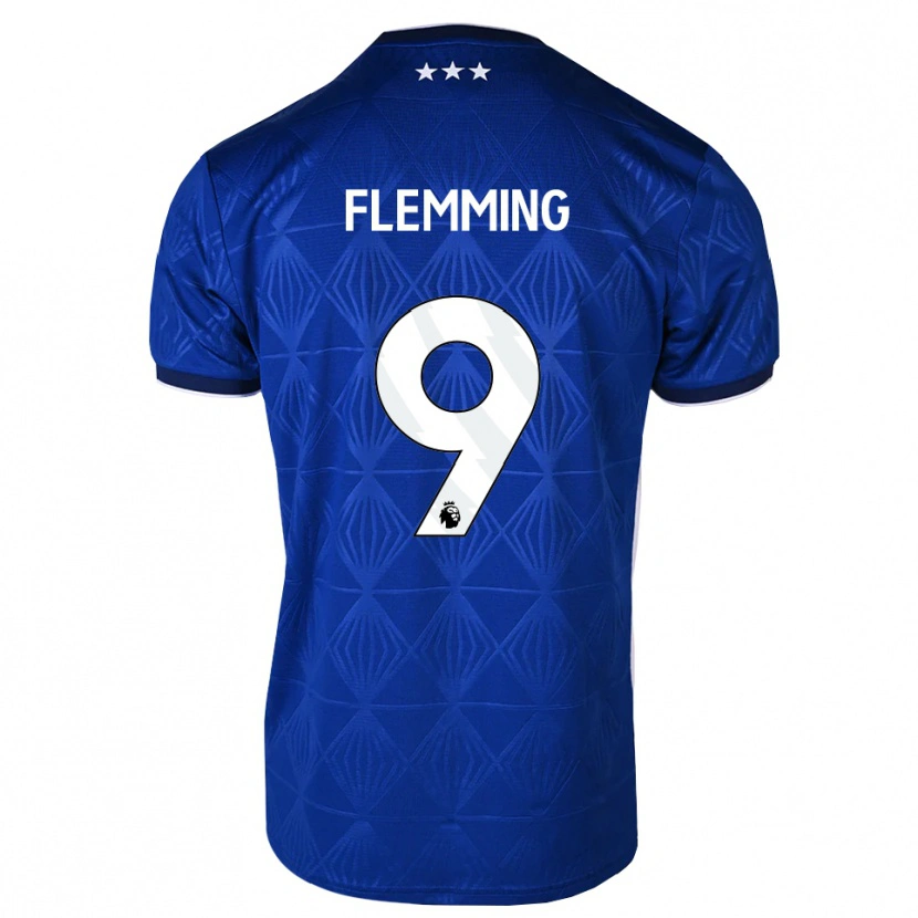 Danxen Heren Zian Flemming #9 Mediumblue Wit Rood Thuisshirt Thuistenue 2026/27 T-Shirt België