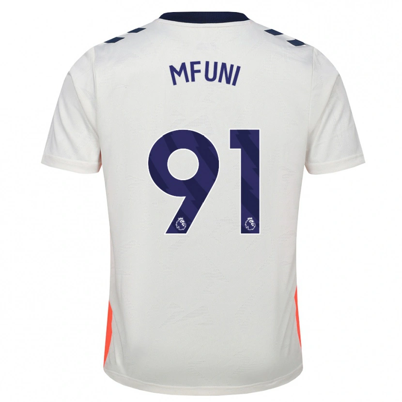 Danxen Heren Stephen Mfuni #91 Wit Oranje Koninklijk Blauw Uitshirt Uittenue 2026/27 T-Shirt België
