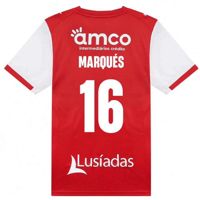 Danxen Heren Tommy Marqués #16 Wit Rood Zwart Thuisshirt Thuistenue 2026/27 T-Shirt België